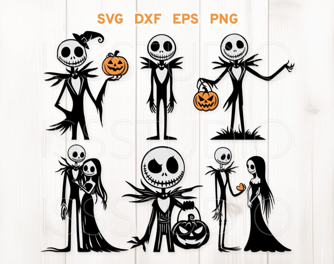 Skellington Svg Dxf, Halloween Laser Cut File, Horror Cut File ...