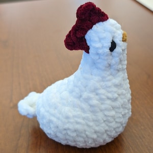 Crocheted Chicken - Customizable - Handmade Chicken Stuffed Animal - Chicken Plushie - Made to Order
