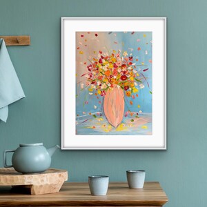 Confetti in Scatterlight - Original Floral Acrylic Painting