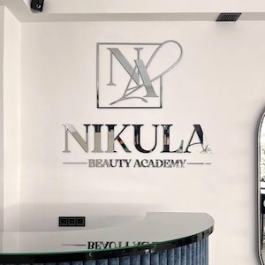 Business Sign  Wall Mounted 3D Logo for Reception, Beauty Salon Sign Laser Cut Acrylic Sign, Perfect Gift for New Businesses