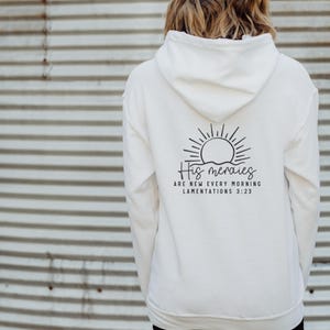 Jesus His Mercies Hoodie: Christian Religious Sweatshirt