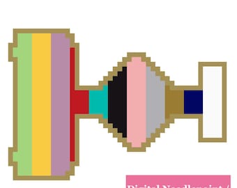 Tour Stage Digitale Nadelspitze, Kreuzstichmuster