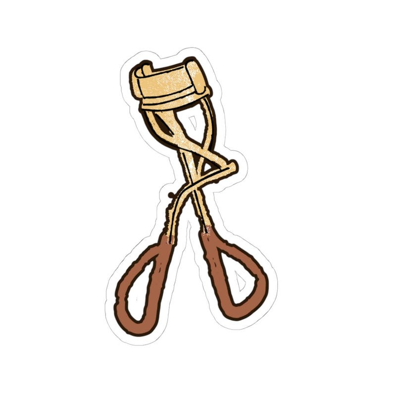 Eyelash Curler Kiss-Cut Sticker | Beauty Makeup Tool Sticker image 2