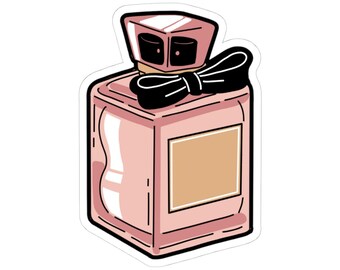 Pink Perfume Bottle | Cosmetic Illustration Sticker