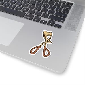 Eyelash Curler Kiss-Cut Sticker | Beauty Makeup Tool Sticker image 1
