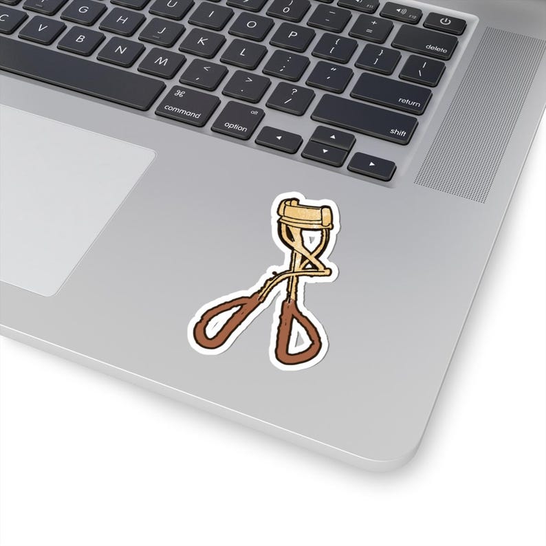 Eyelash Curler Kiss-Cut Sticker | Beauty Makeup Tool Sticker image 1