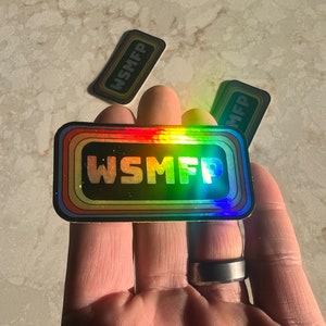 5x - WSMFP Stickers - Hologram - Laptop / Waterbottle / Car Sticker - 5 Stickers