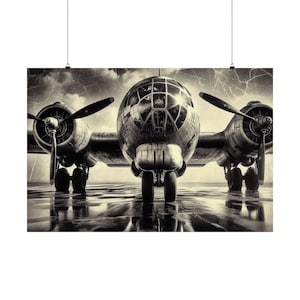Vintage B-29 Superfortress Image Poster