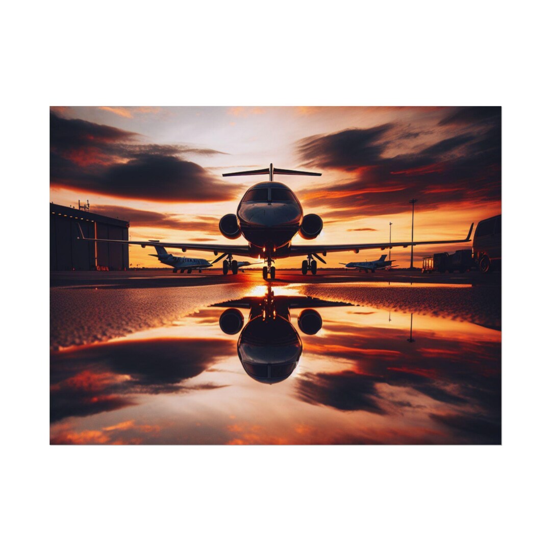 Jet Reflection Poster - Etsy