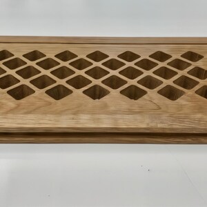 Cape Cod Air Grilles Diamond Eggcrate Solid Hardwood Flush Mount Floor Register with Frame