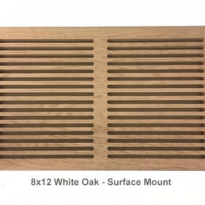 Cape Cod Luftgitter Massiv Hartholz geschlitzt Stil Oberflächenmontage Bodenregister