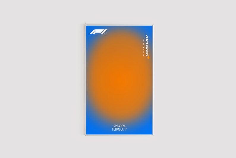 Cartel McLaren F1, compatible con Technic, Formula 1, arte de pared formula 1, impresión digital F1, Cartel de Formula 1 Minimalista F1 zdjęcie 2