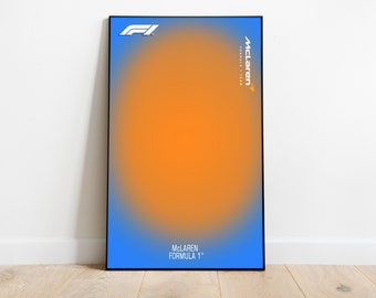 McLaren F1 poster, Technic compatible, Formula 1, formula 1 wall art, F1 digital print, Minimalist F1 Formula 1 Poster