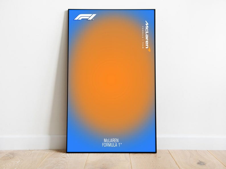 Cartel McLaren F1, compatible con Technic, Formula 1, arte de pared formula 1, impresión digital F1, Cartel de Formula 1 Minimalista F1 zdjęcie 1