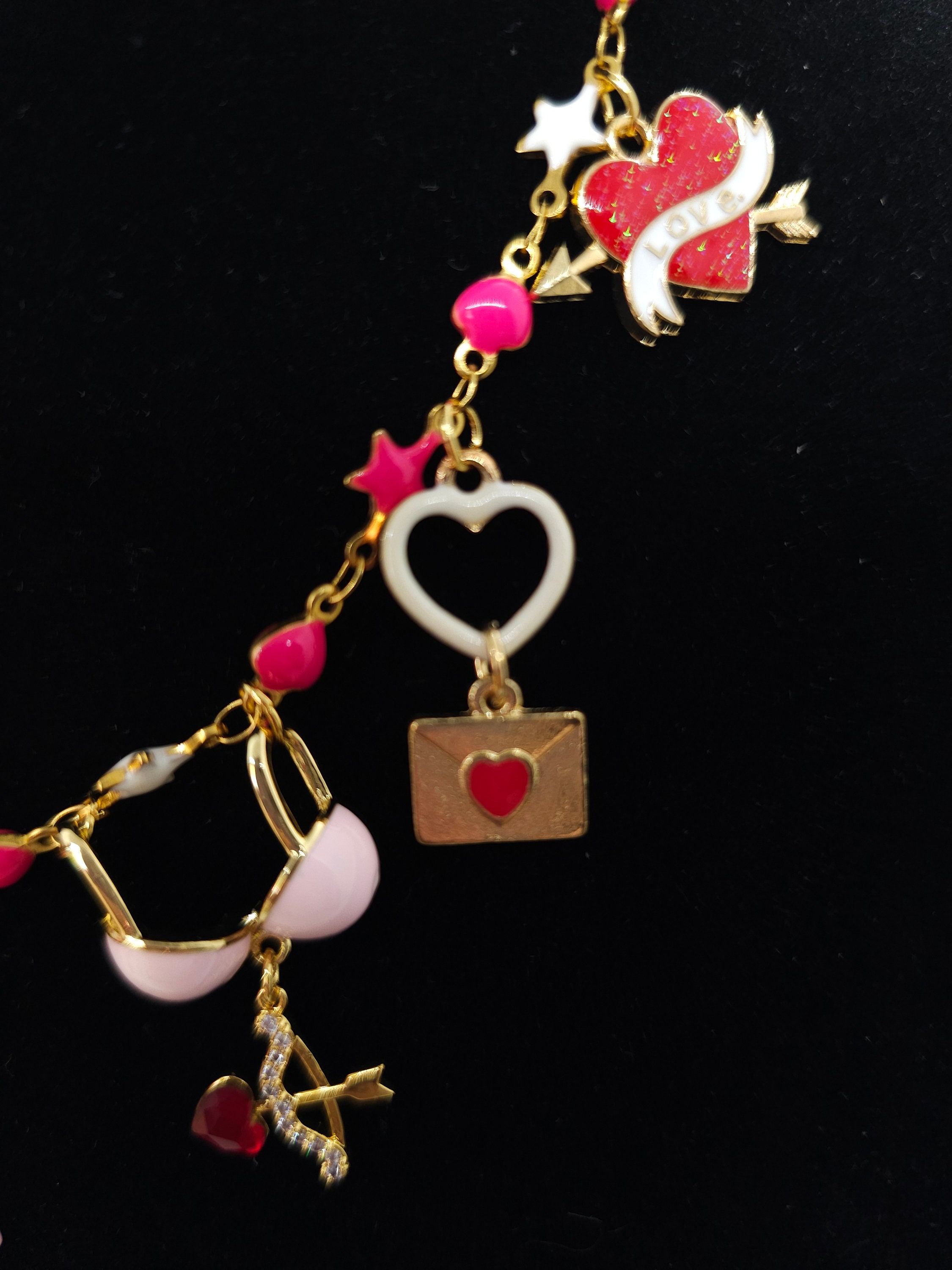Be My Valentine Charm Necklace - Etsy