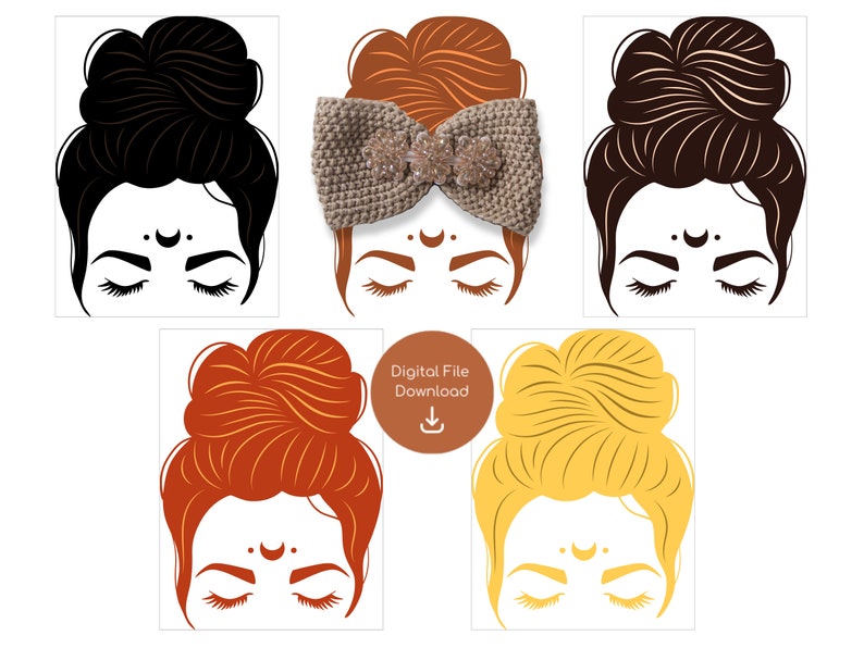 PRINTABLE Headband Display Templates 5 Colors Market Display Card PDF ...