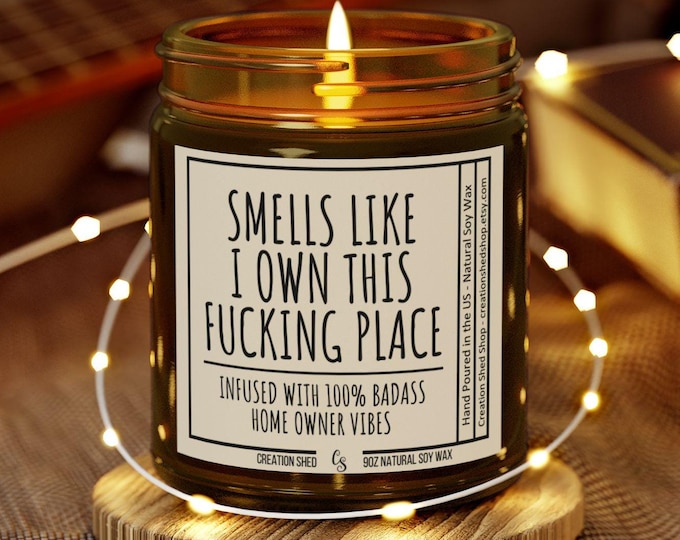 New Homeowner Gift, Housewarming Candle, Funny New House Gift, Christmas Gift, Closing Gift, Condo Owner, Closing Gift for House