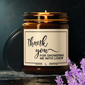Hostess Gift, Thank You For Showering Me With Love, Baby Shower Hostess Gift, Bridal Shower Hostess Gift, Wedding Shower Gift Ideas