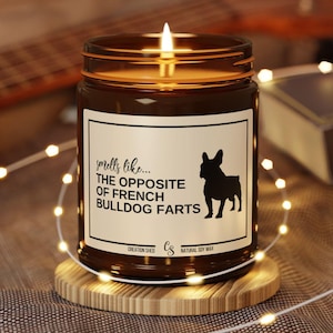 French Bulldog Gifts, Funny French Bulldog Candle, Funny French Bulldog Gift, French Bulldog Mom, Bulldog Owner Gift, Bulldog Farts Candle