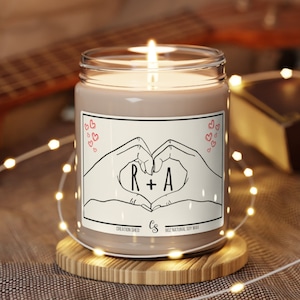 Love personalized initials candle I love you candle, Gifts for her, gifts for him, relationship gifts, Valentines day, boyfriend, girlfriend