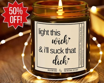 BJ Candle, Funny Gifts for Him, Christmas Gift, Boyfriend Gift, Gift for Husband, Funny Candles for Boyfriend Birthday Gift Valentines Gift