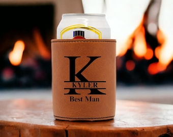 Groomsman Gift for Groomsman Proposal Gifts for Groomsmen Gifts Best Man Gift Groom Gift Beer Can Cooler Holder Bachelor Party Favor Gifts