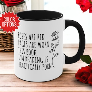 Smut Readers Mug, Funny Reading Mug, Spicy Book Lovers Mug, Roses are Red Mug, Smut Reader Gift, Spicy Book Gift, Funny Gift for Mom or Her