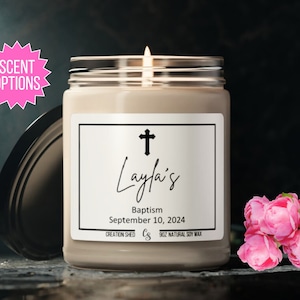 Personalized Candle for Baptism, Baptism Gift, Baptism Candle, Baptism Favors for Guests, Baptisms Favors Candle, Baptism Gift Girl Boy