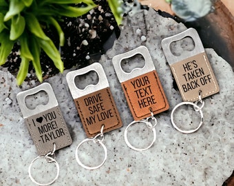 Custom Engraved Keychain Personalized Gifts for Him, Best Friend Gifts for Mom Birthday Gift Boyfriend Gift Keychain Bottle Opener  for Men