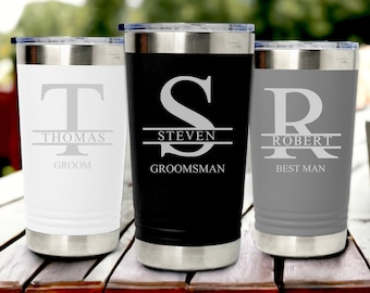 Groomsmen Tumblers, Groomsmen Gifts, Bachelor Party Gift, Custom Tumbler for Men, Personalized Tumbler, Beer Tumbler, Birthday Gift for Him