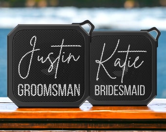 Groomsmen Gifts, Personalized Bluetooth Speaker, Portable Bluetooth Speaker, Mini Speaker, Bridesmaid Gifts, Unique Gift, Best Man Gift