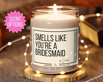 Bridesmaid Candles Bridesmaid Proposals Candle Bridesmaid Gifts Candle Bridesmaid Gift Bachelorette Party Gift for Bridal Party Candle