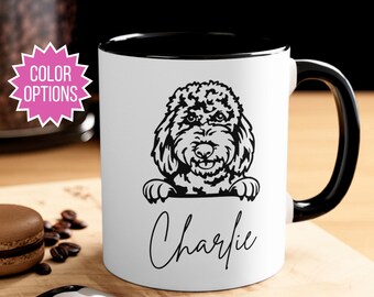 Doodle Dog Mug, Custom Dog Name Coffee Mug, Doodle Mom Gift, Golden Doodle Mug, Gift for Dog Mom, Dog Lover Mug, Doodle Mama, Goldendoodle
