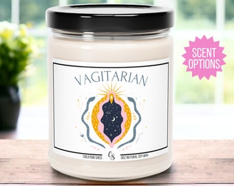 Vagitarian Candle, Lesbian Gifts, Gay Candle, LGBT Gift Gay Best Friend Gift Girlfriend Gift Funny Gift for Her Gay Pride Gift Funny Candle