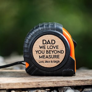 Father's Day Gift, Personalized Tape Measure, Gift for Him, Birthday Gift, Grandad Gift, Christmas Gift for him, Birthday gift for Grandad