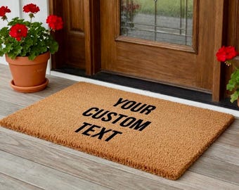 Custom Doormat, Custom Door Mat, Housewarming Gift, Birthday Gift, Funny Doormat, Funny Door Mat, Gift, Custom Words, Custom Text, Custom