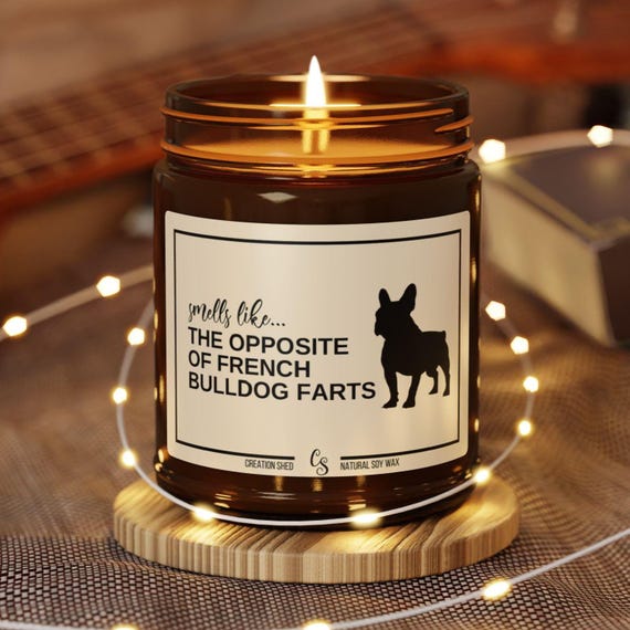 French Bulldog Gifts, Funny French Bulldog Candle, Funny French Bulldog Gift, French Bulldog Mom, Bulldog Owner Gift, Bulldog Farts Candle