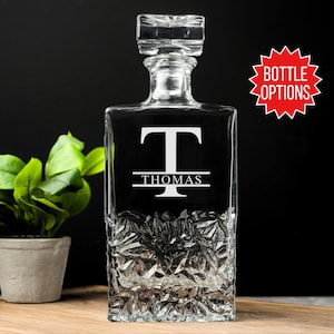 Whiskey Decanter Personalized, Decanter Anniversary Gift for Him, Wedding Gift, Retirement Gift, Gift for Men, Christmas Gift, Birthday Gift