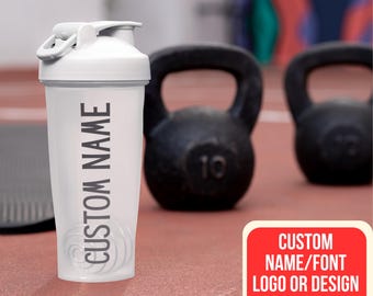 Personalized Shaker Cup, Name Protein Shaker Bottle Gifts Ideas For Gym Lover Workout Work Out Water Includes Metal Shaker Ball For Mixing