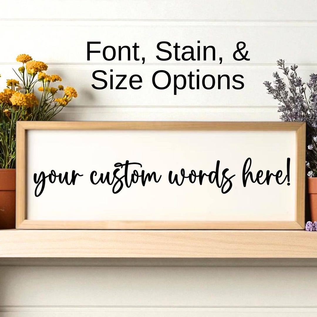 Custom Wood Sign, Custom Quote Sign, Personalized Wood Plaque, Wall ...