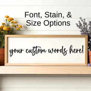 Custom Wood Sign, Custom Quote Sign, Personalized Wood Plaque, Wall Hanging Decor, Custom Wall Art, Personalized Signs, Farmhouse Signs