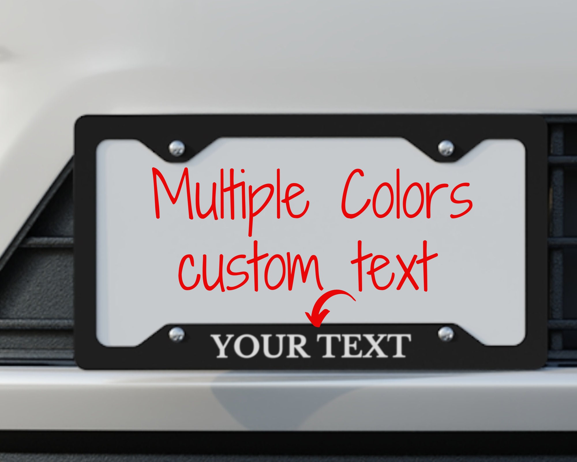 Customized Heavy Duty License Plate Frame, Custom License Metal Frame ...