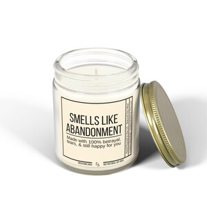 Smells Like Abandonment Candle, Moving Away Gift, Coworker Leaving, Goodbye Gift for Coworker, Gift for Friend, Funny Retirement Present image 5