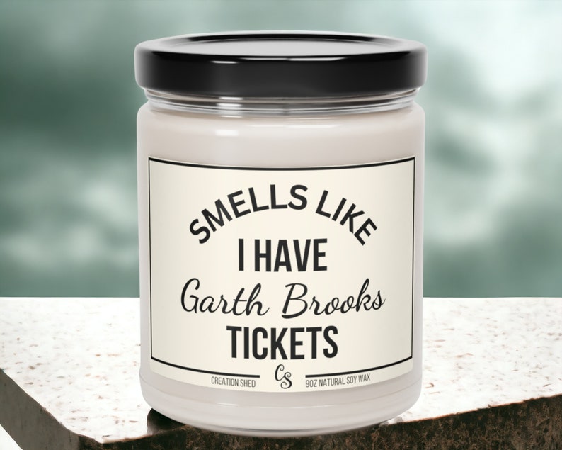 Smells like I Have Tickets Candle, Tickets Gift, Personalized Tickets, Surprise with Tickets, Concert Tickets Gift, Concert Christmas image 2