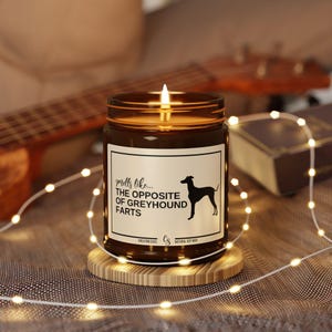 Windhund Geschenke, lustige Windhundkerze, Windhundmama, Windhundhalter Geschenk, Windhund Fürze Kerze, Windhundliebhaber Geschenk, Windhundliebhaber Bild 2