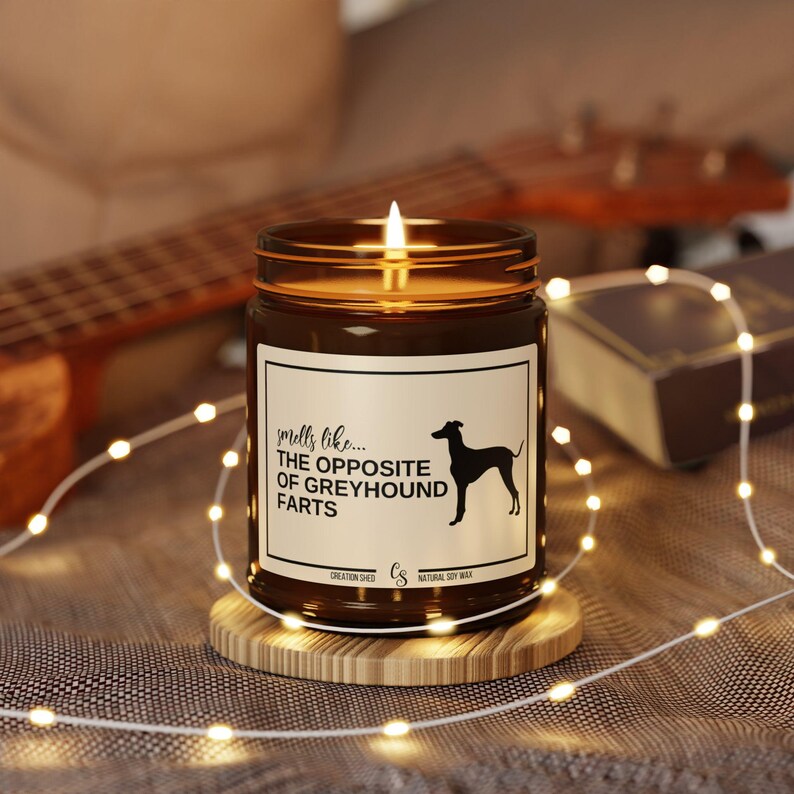 Windhund Geschenke, lustige Windhundkerze, Windhundmama, Windhundhalter Geschenk, Windhund Fürze Kerze, Windhundliebhaber Geschenk, Windhundliebhaber Bild 2
