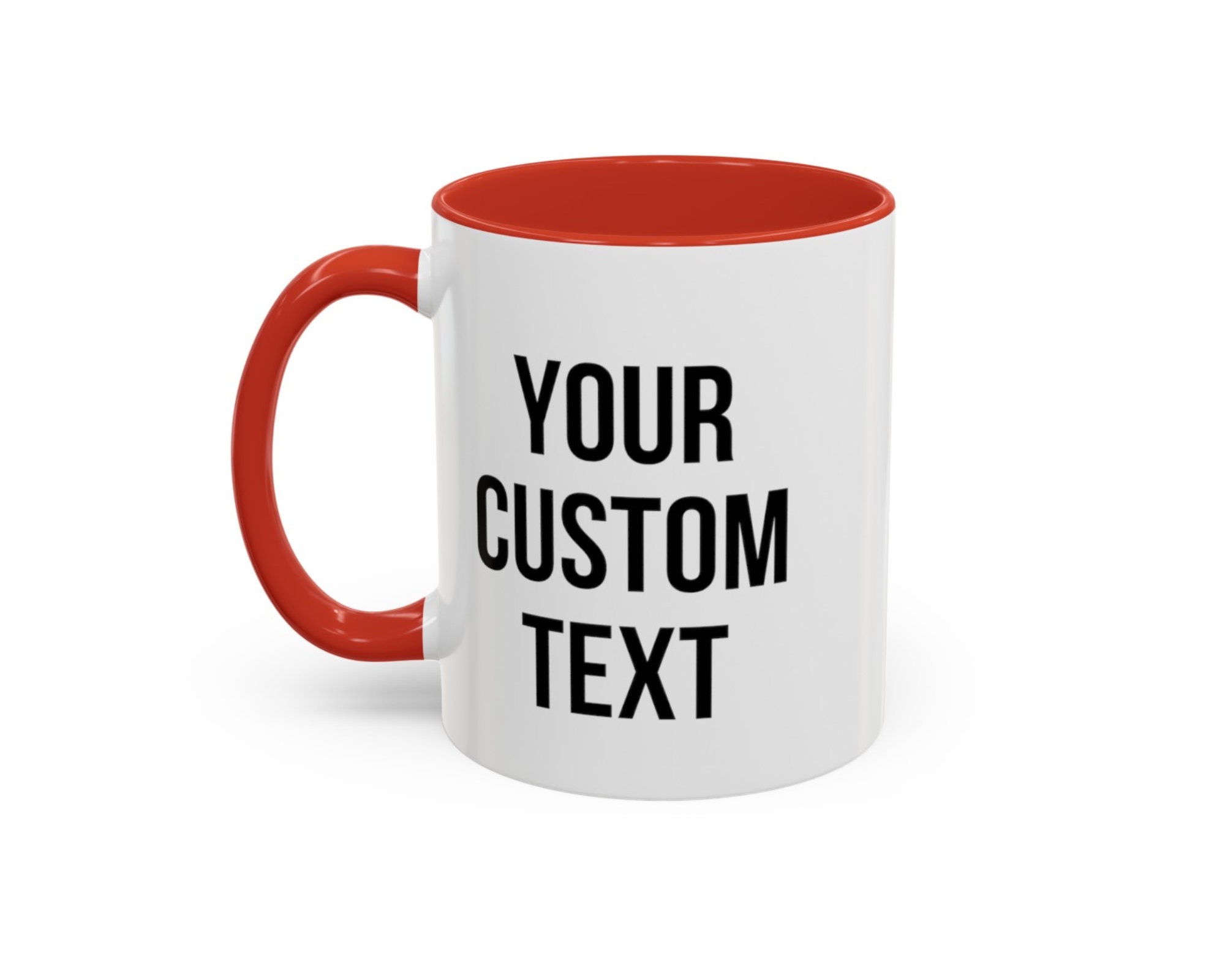 Custom Text Coffee Mug, Customizable Coffee Cup, Personalize Text Mug ...