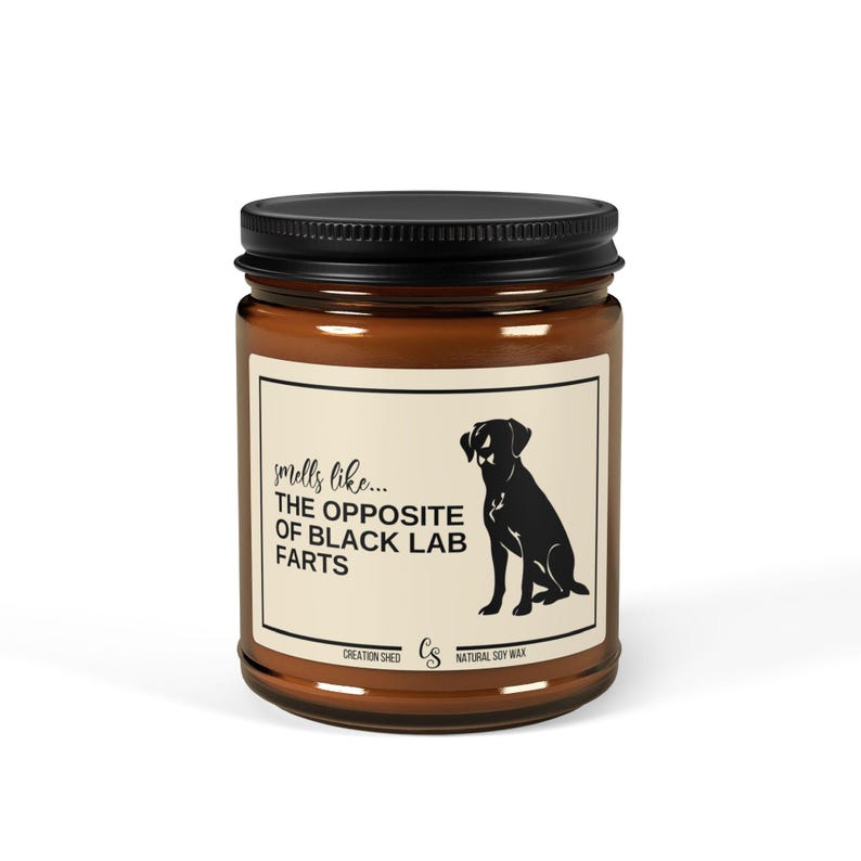 Black Lab Gifts, Black Labrador Gift, Black Lab Candle, Black Lab Mom, Black Lab Owner, Labrador Christmas Gift, Funny Candle Gift,Lab Farts image 4