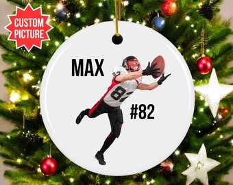 Custom Football Player Ornament, Hockey Ornament, Personalized Football Player Keepsake, Cheerleader Keepsake, Custom Cheerleader Ornament