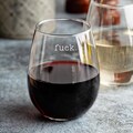Funny Stemless Wine Glasses, Custom Wine Glass, Fuck Wine Glass, Stemless Barware, Gag Gifts, Funny Gift for Her, Wine Glass Gift for Friend
